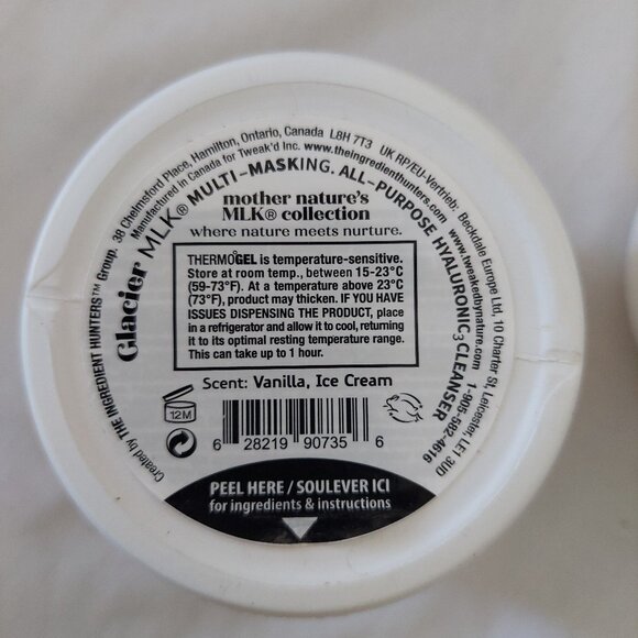 Tweak'd by Nature Glacier MLK Mullt-Masking All-Purpose Hyaluronic Cleanser 8 oz - Picture 2 of 3